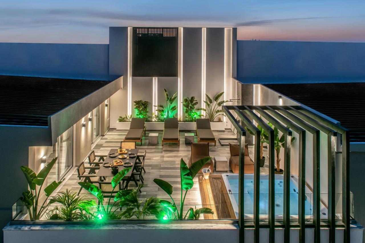 Maison Aqua Suite With Private Mini Pool Jacuzzi Херсониссос Экстерьер фото